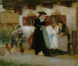 Vor Dem Kirchgang Zur Erstkommunion