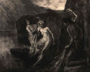 Abendliches Bad by Hugo Loffler