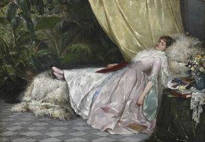 Sovande Kvinna by Clara Lofgren