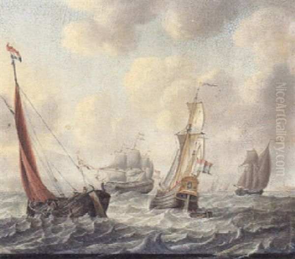 Marine Med Det Hollandske Skib "landman" Ud For Kysten - view 1