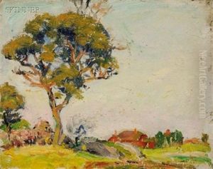Landscape (+ 3 Others; 4 Works) by Robert Henry Logan