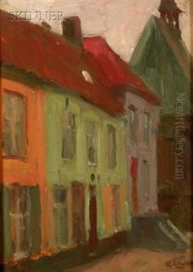 European Street Scene (+ Another; 2 Works) by Robert Henry Logan