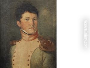 Portrait Of A French Officer by Antoine-Dominique Logerot