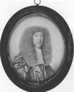 A Nobleman In Robes With Lace Jabot And Long, Curled Wig thumbnail