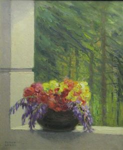 Flowers On The Sill by Kimon Loghi