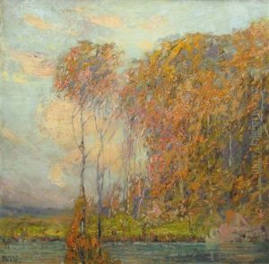 Willows In Autumn by Kimon Loghi