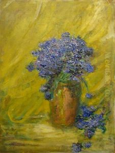 Vase With Bluebonnets by Kimon Loghi