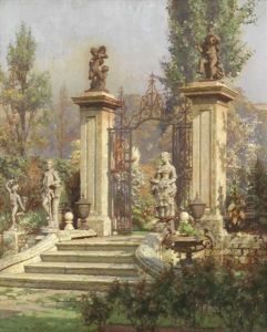 The Garden Gate by Logsdail William