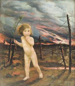 An Allegory Of War: Peace Lost In No Man's Land by Logsdail William