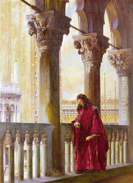 On The Logia Of The Doges Palace, Venice - view 1