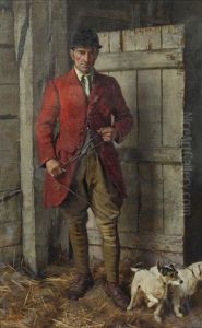 The Terrier Man Of The South Oxfordshire Hunt by Logsdail William
