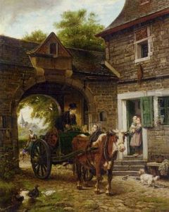 Back From Market by Logsdail William