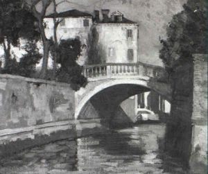 Kanalparti Fra Venedig by Logsdail William