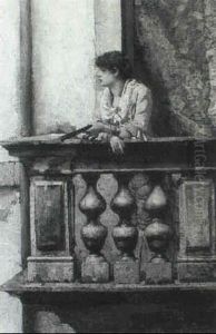 A Spanish Girl On A Balcony A Spanish Girl On A Balcony