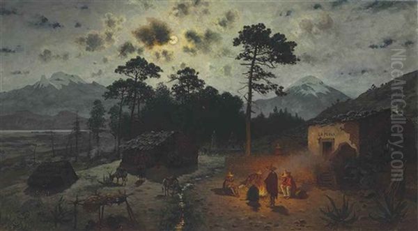 A Moonlit Landscape, The Valley Of Mexico - view 1
