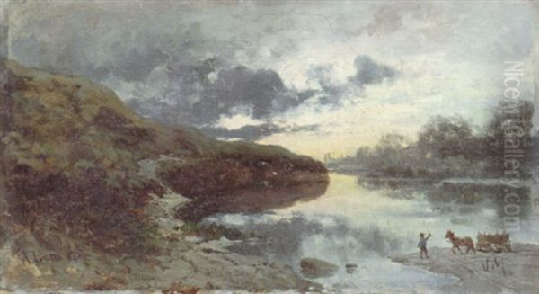 Isarlandschaft Mit Blick Auf Munchen - view 1