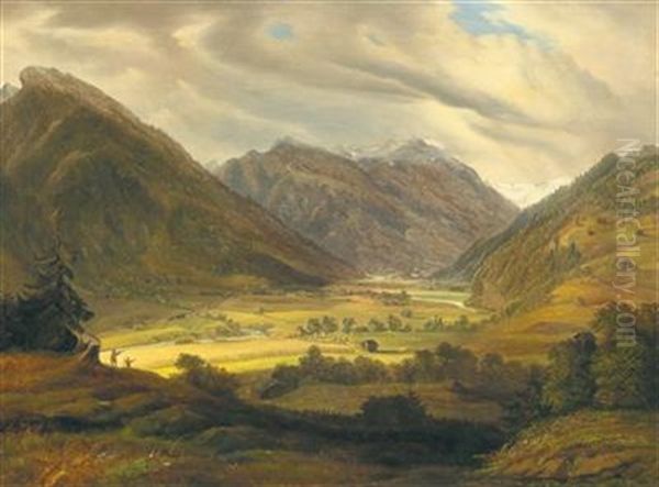 Walkers In The Gastein Valley - view 1