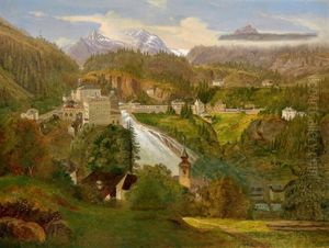 Blick Auf Bad Gastein by Emil Ludwig Lohr