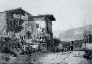 Landschaft In Sudtirol by Emil Ludwig Lohr