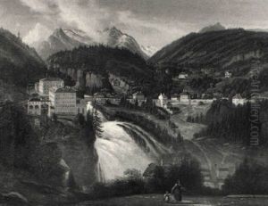 Blick Auf Bad Gastein by Emil Ludwig Lohr