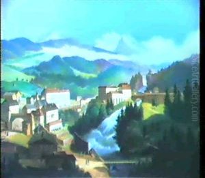 Blick Auf Badgastein by Emil Ludwig Lohr