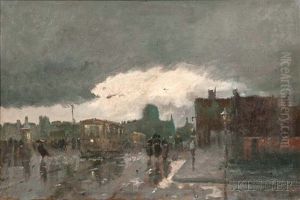 Paris In The Rain by Luigi Loir