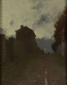 Vue De Montmartre Au Crepuscule by Luigi Loir
