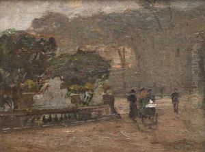 Au Jardin Du Luxembourg by Luigi Loir