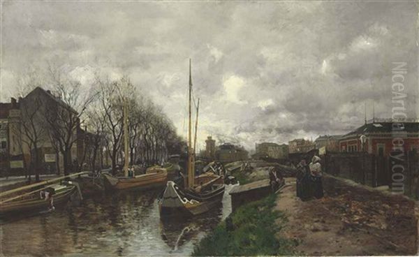 Bateaux Sur Un Affluent De La Seine - view 1