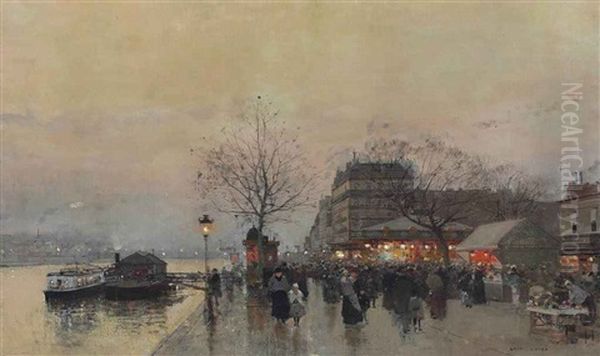 A Street Fair On The Banks Of The Seine - view 1