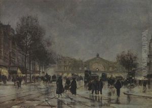 La Gare De L'est, Paris by Luigi Loir