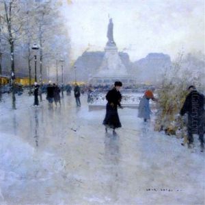 Place De La Republique by Luigi Loir