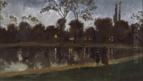 Abendspaziergang Am See (im Bois De Bologne) - view 1
