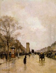 Paris, Les Grandes Boulevard by Luigi Loir