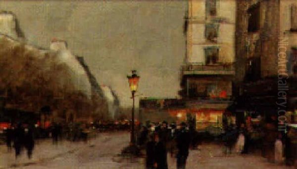 A Boulevard At Dusk - view 1