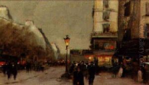 A Boulevard At Dusk