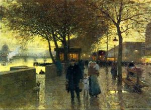 Paris, Les Quais De Seine by Luigi Loir