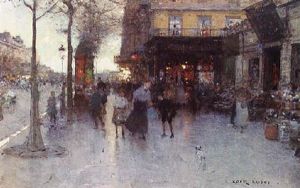 Le Boulevard Des Capucines, Paris by Luigi Loir