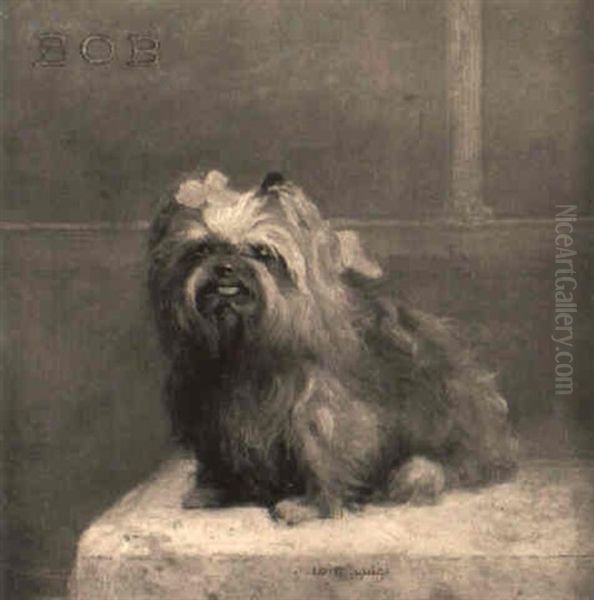 Bob, A Yorkshire Terrier On A Cushion - view 1