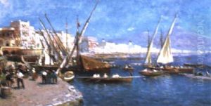 La Baie De Naples by Luigi Loir