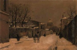A Street Near Les Invalides, Paris by Luigi Loir