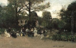 Conversation Dans Les Jardins by Luigi Loir