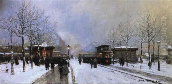 La Porte Maillot, Effet De Neige Crepuscule - view 1