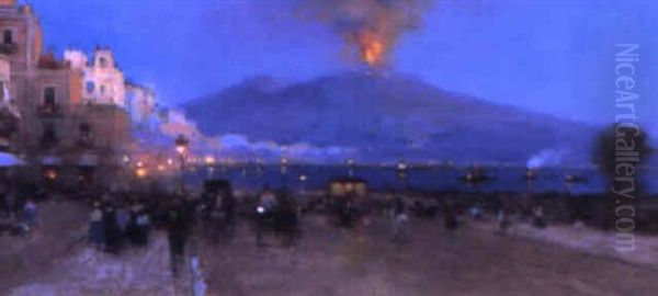Vue De Naples: Le Soir - view 1