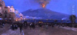 Vue De Naples: Le Soir by Luigi Loir