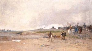 Scene De Bataille by Luigi Loir
