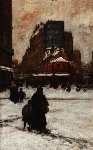 Rue Lepic, En Hiver - view 1
