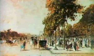 Les Champs Elysees, Paris by Luigi Loir