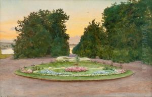 Evening In The Park by Albert Nikolaivich Benua
