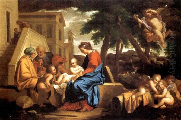 La Sainte Famille Avec Sainte Elisabeth Et Saint Jean-baptiste - view 1